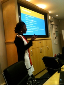 Presentation by Bidia from The United Nations Population Fund
